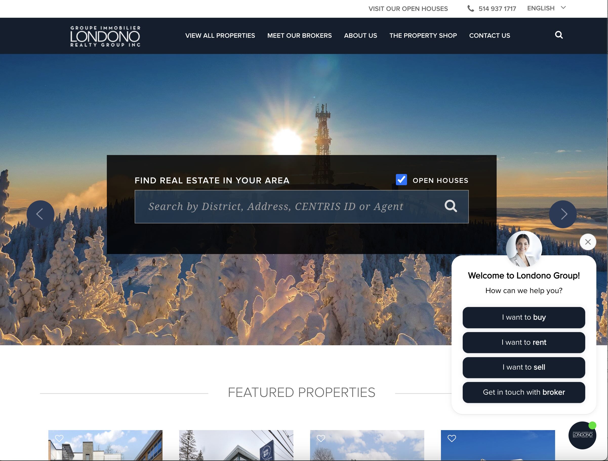 Londono Group Frontpage Chatbot
